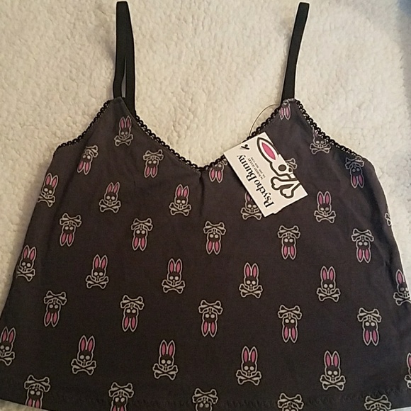 Psycho Bunny Printed Crop Sleep Tank - Picture 3 of 7